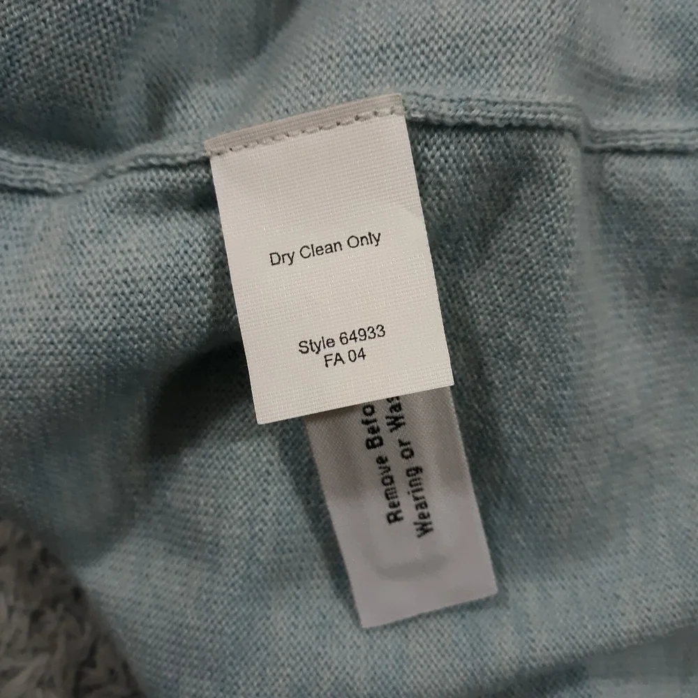 J.CREW Sweater Mens XL Merino Wool V-Neck Pullover Light Blue